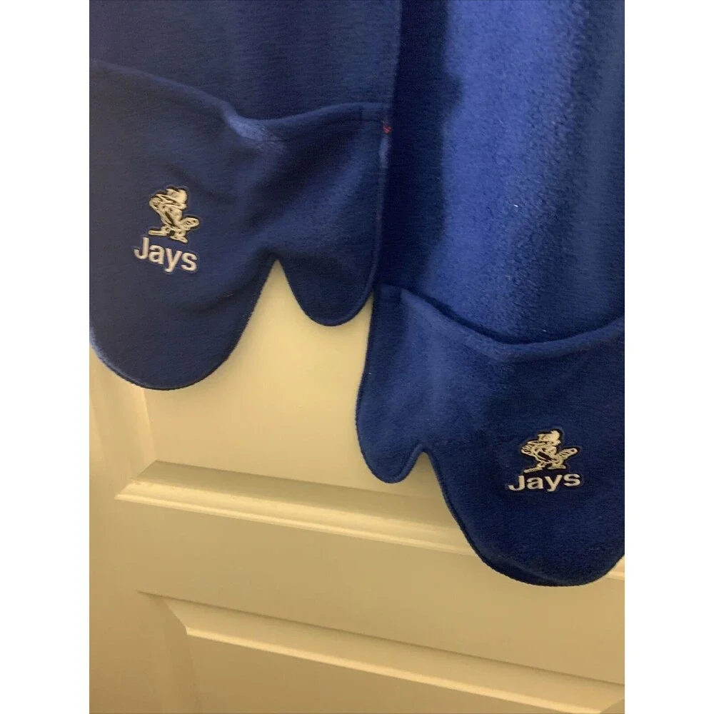 Adult Unisex Toronto Blue Jays Surtex Fleece Scarf with Attached Mittens Gloves